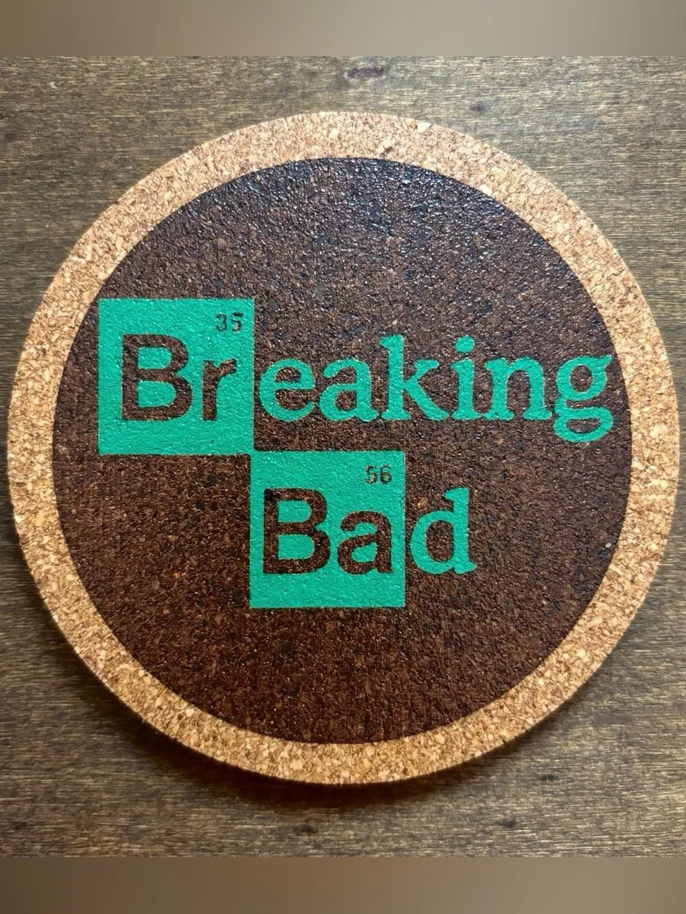 Breaking Bad Better Call Saul Painted Cork Coasters Bundle of 2